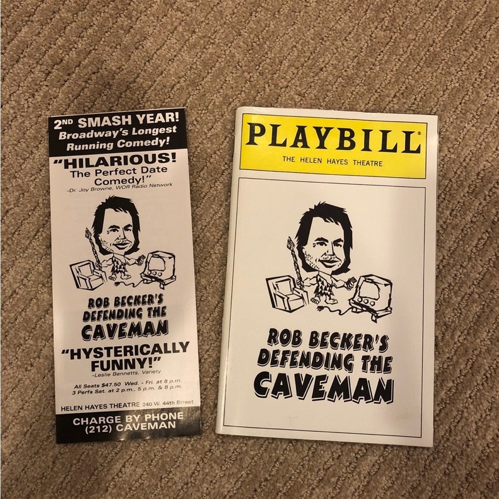 Rob Becker’s Defending the Caveman Playbill